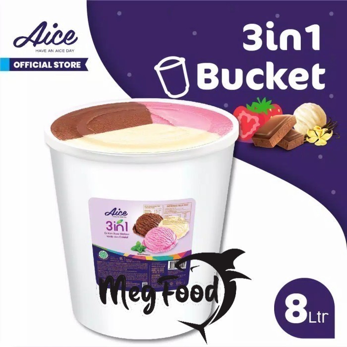 

Aice Family Bucket 3 in 1 Ice Cream 8 Liter