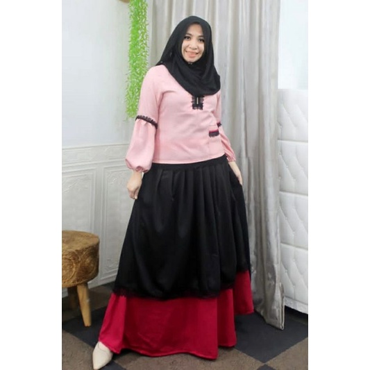 DEURA Busana Muslim Terbaru / Dress Deura / Gamis Deura Original / Setelan Gamis Deura 259 BUTIK BRA