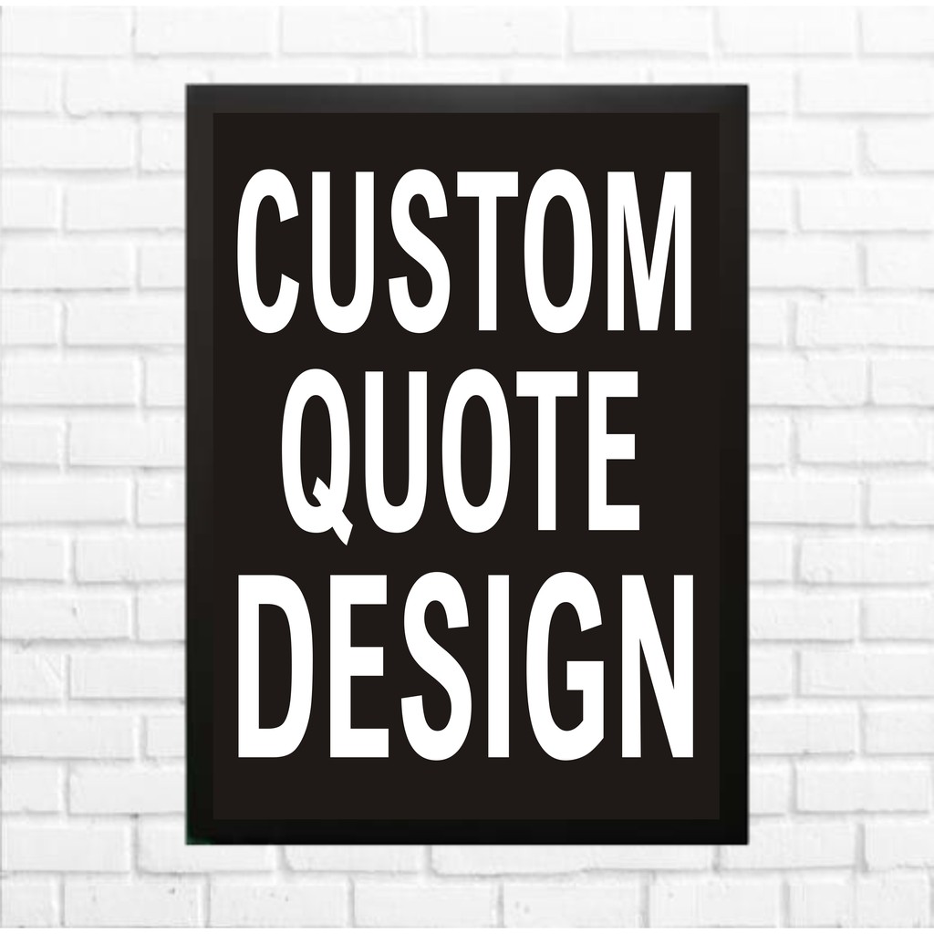 Custom Quote Design Cetak Poster Kata Kata Bijak Favoritmu