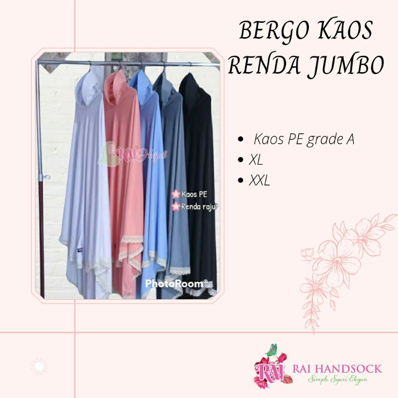 Kerudung/Bergo Renda Jumbo