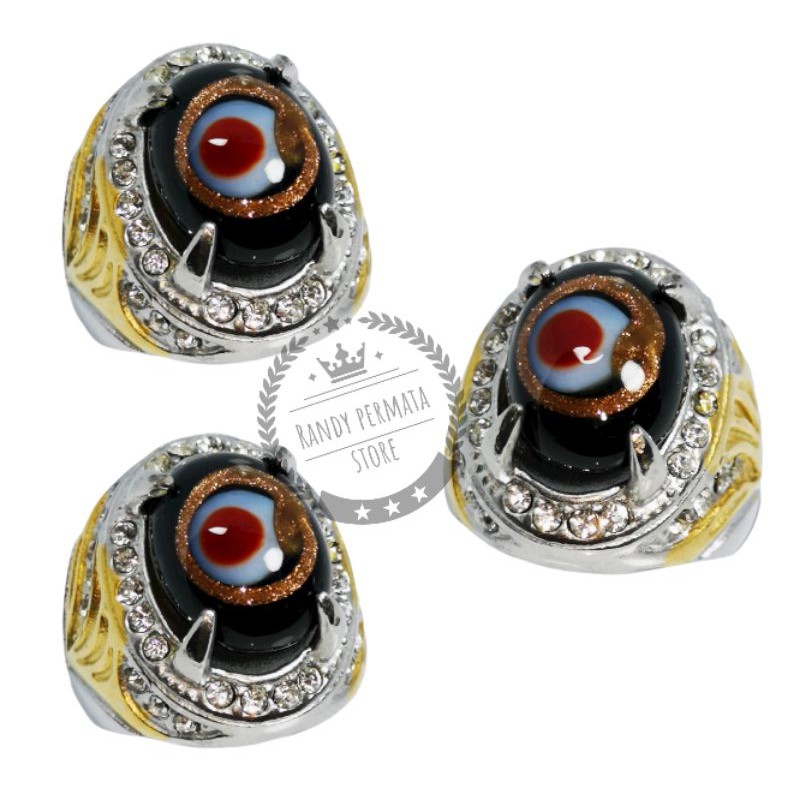 Batu Akik Sulaiman Motif Mata Dewa Antik Termurah