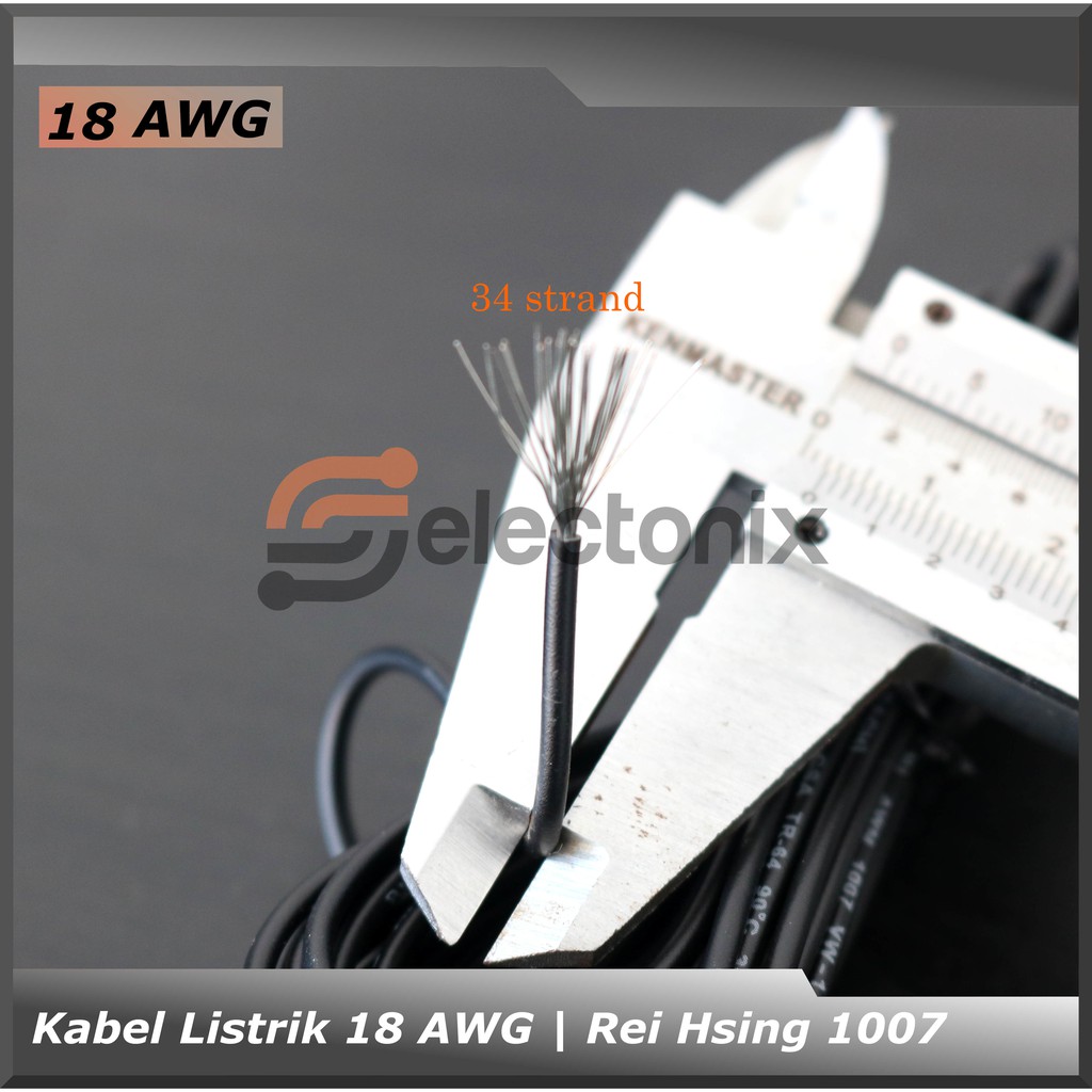 Kabel Listrik 18 AWG | ReiHsing UL1007 [610m]