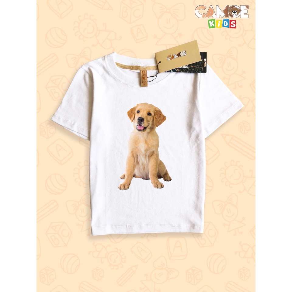 Kaos Anak KIDS Anjing Dog Breed Golden Retriever