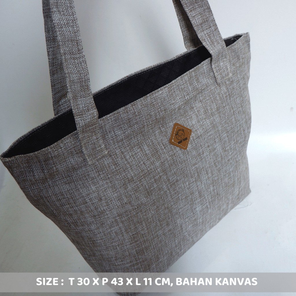 NEVSET TOTEBAG KANVAS BAG CANVAS LOKAL INDONESIA TAS WANITA MURAH SEMARANG GROSIR COD SIS