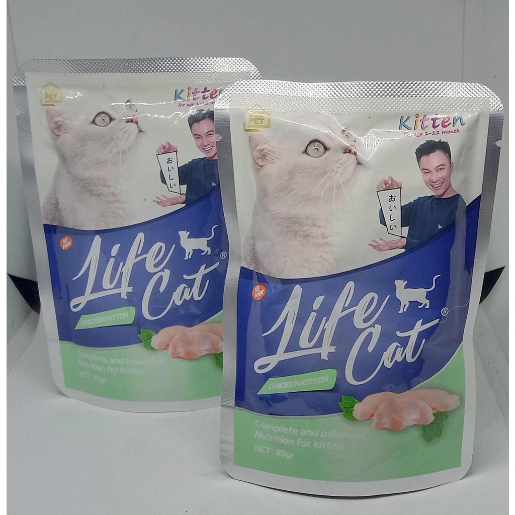 Life Cat Chiken Kitten 85 gr - Makanan Basah / Weet Food