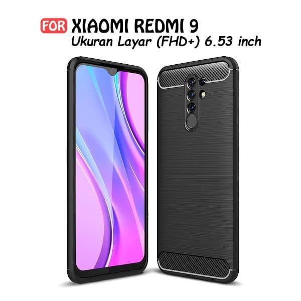 XIAOMI REDMI 9 9A 9C Silicon Carbon Slim Fit Soft Case Premium