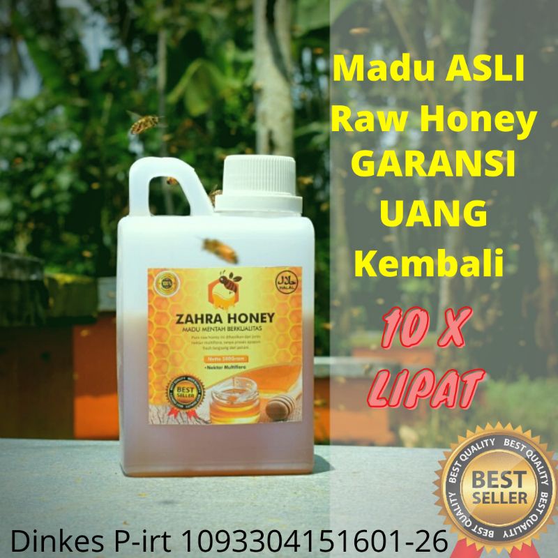 

Madu Asli Hutan Multiflora 1kg Zahra Honey Raw Honey