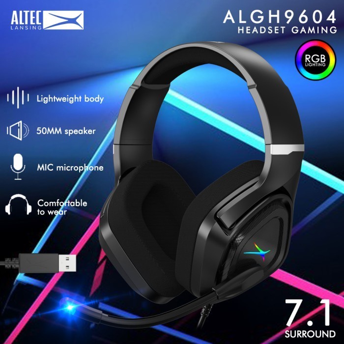 Headset Gaming Altec Lansing ALGH9604 - RGB - 7.1 SURROUND