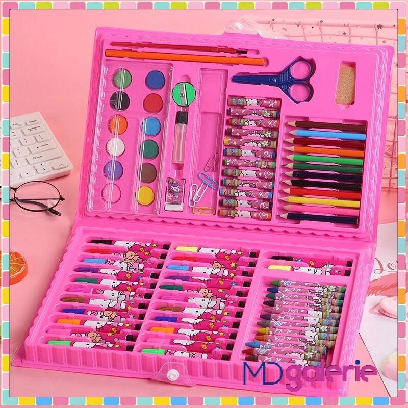 

Stationery set pensil crayon cat air perlengkapan sekolah menggambar anak isi 86 [ 500GR ]