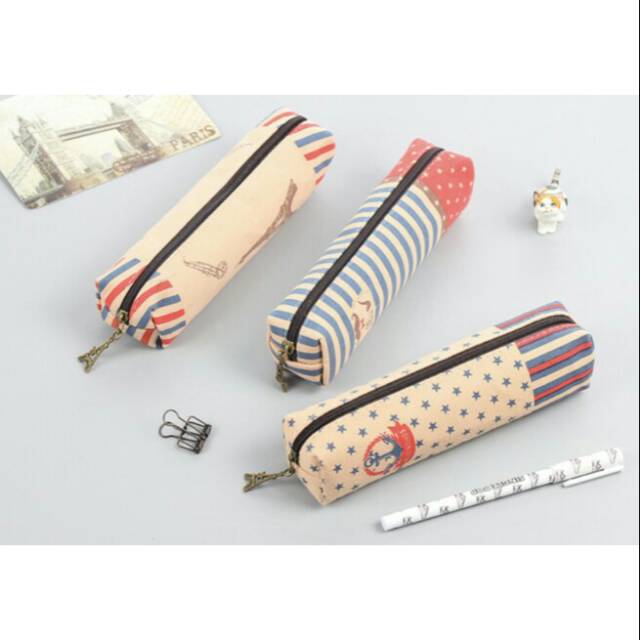 

Tempat Pensil Kanvas British Design