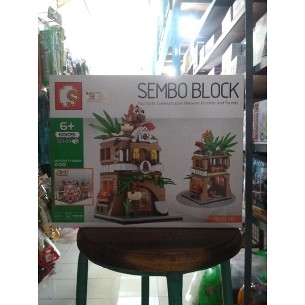 Block Sembo Flower Store 304pcs 4in1 601051