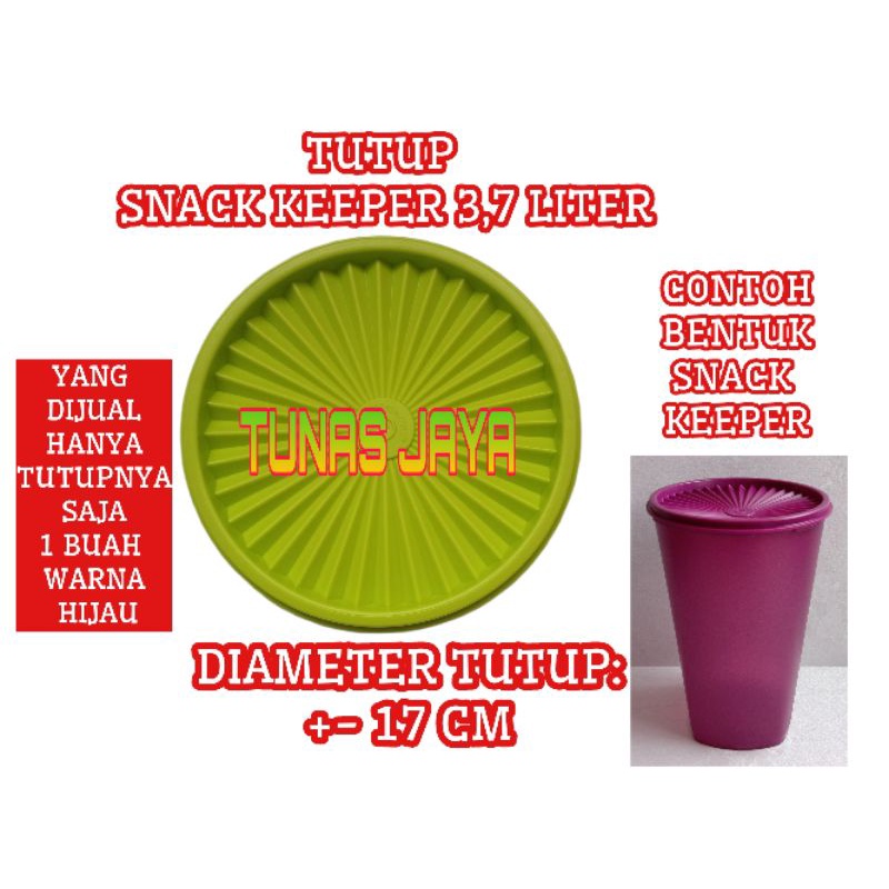TUTUP SNACK KEEPER 3,7 LITER HIJAU
