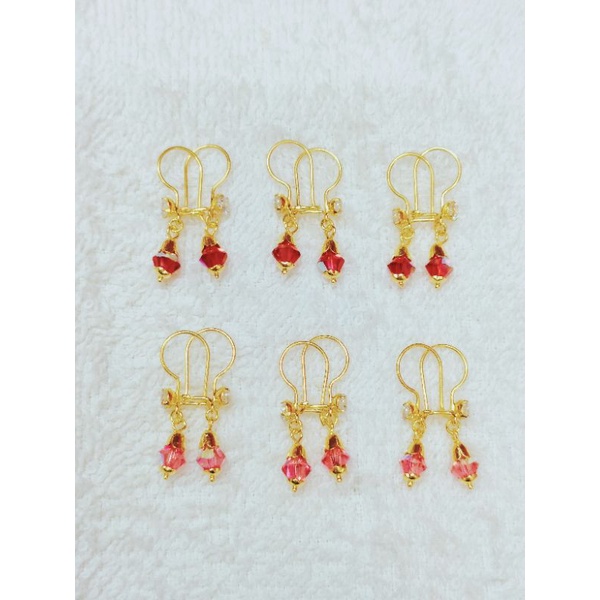 ANTING DEWASA PERAK 925 ASLI LAPIS MAS 24K