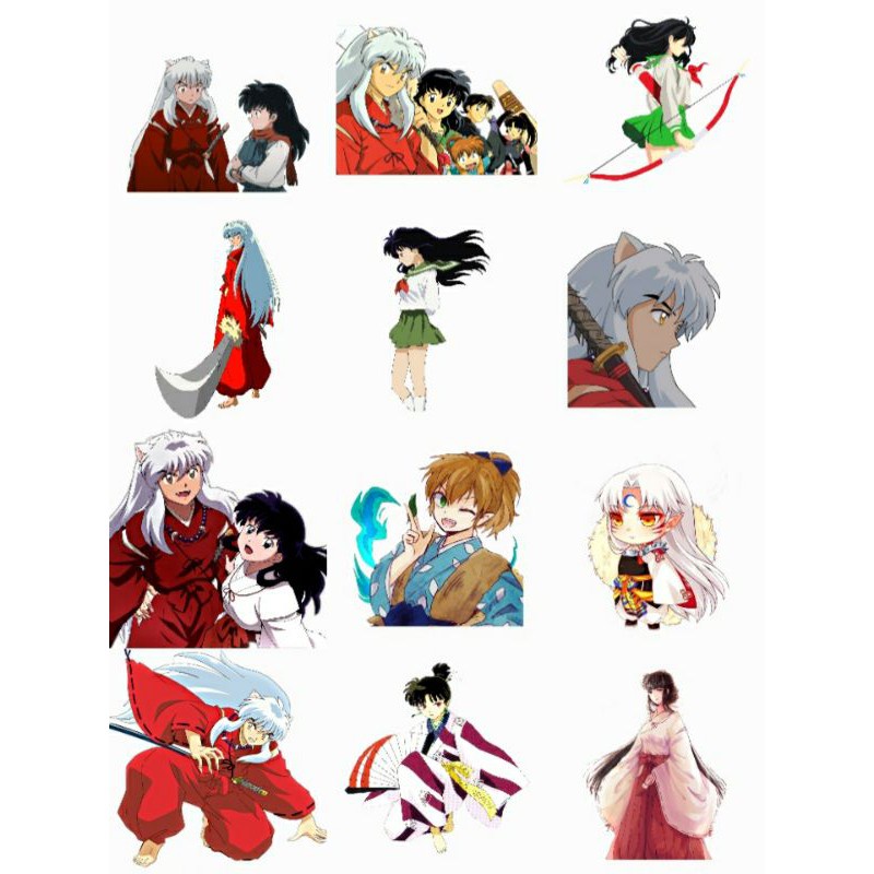 

STIKER ANIME INUYUSHA 35 PCS