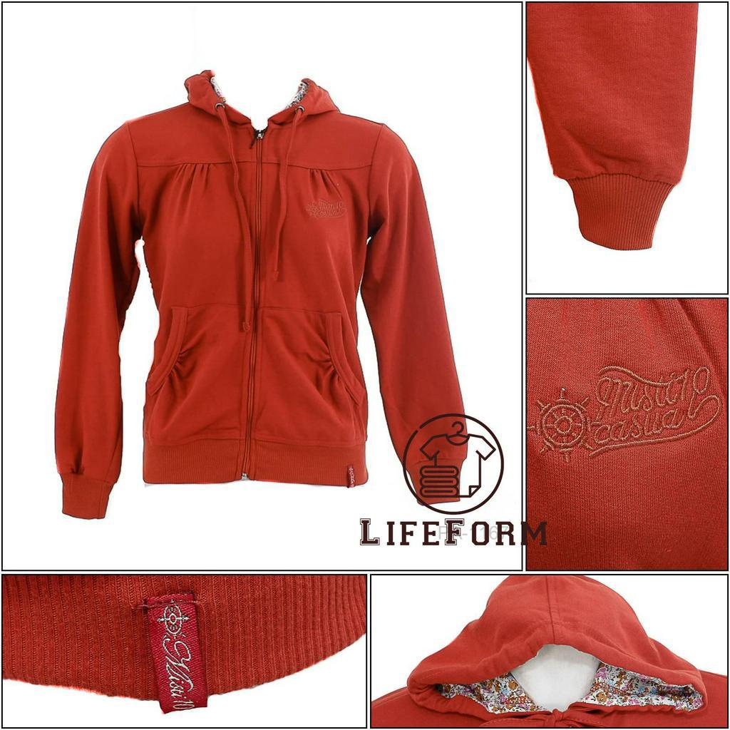 [PA1167] Jaket Hoodie wanita Orange Misti 10 2XL-4XL