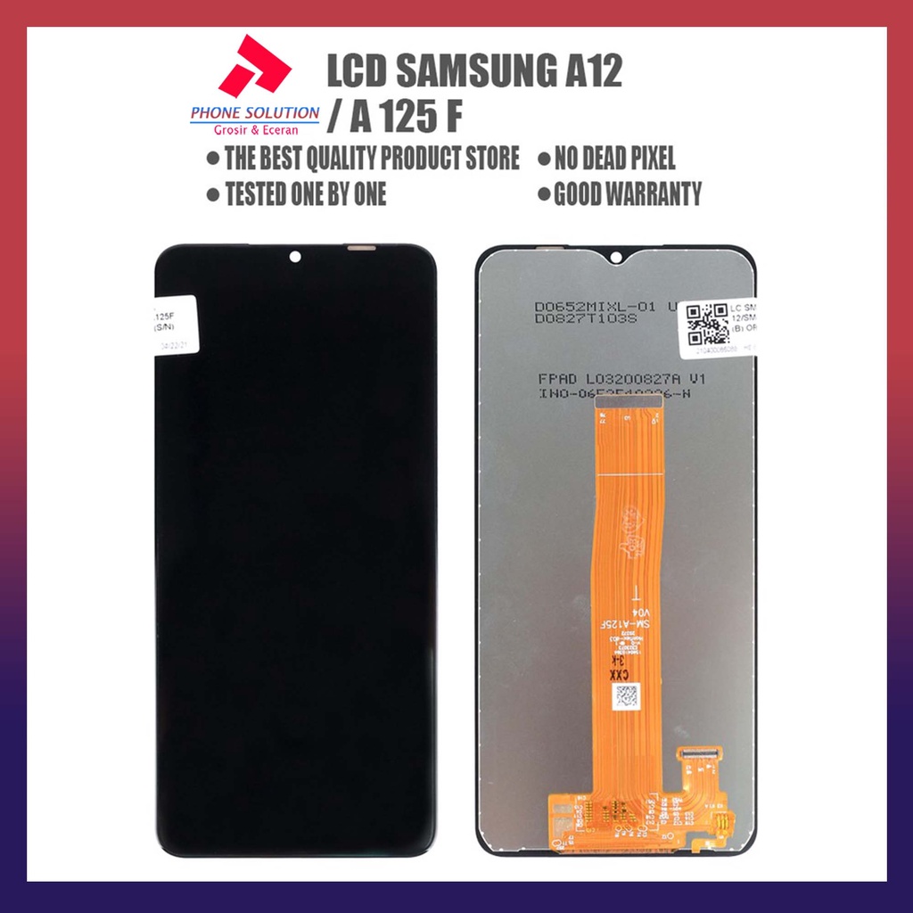 LCD Samsung A12/A12F Fullset Touchscreen Original 100% // Supplier LCD Samsung - Garansi 1 Bulan