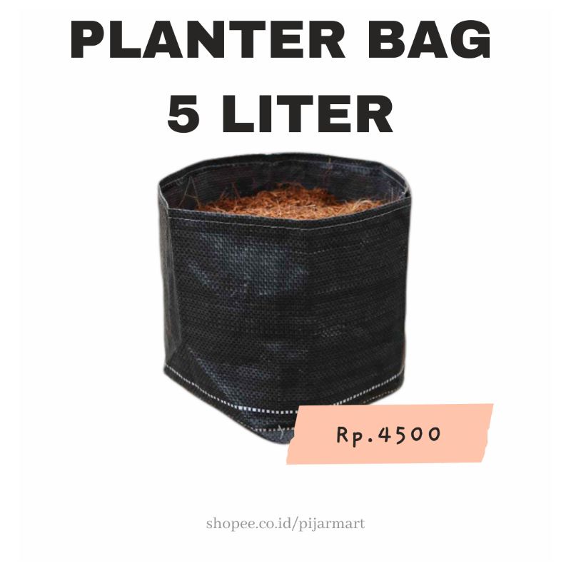 Planter bag 5 liter Hitam