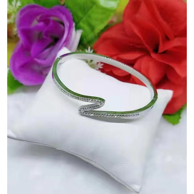 Gelang Titanium Permata Full Perhiasan Fashion F91