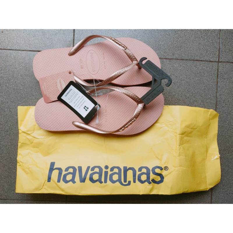 Sandal Havaianas Slim Logo Metalic