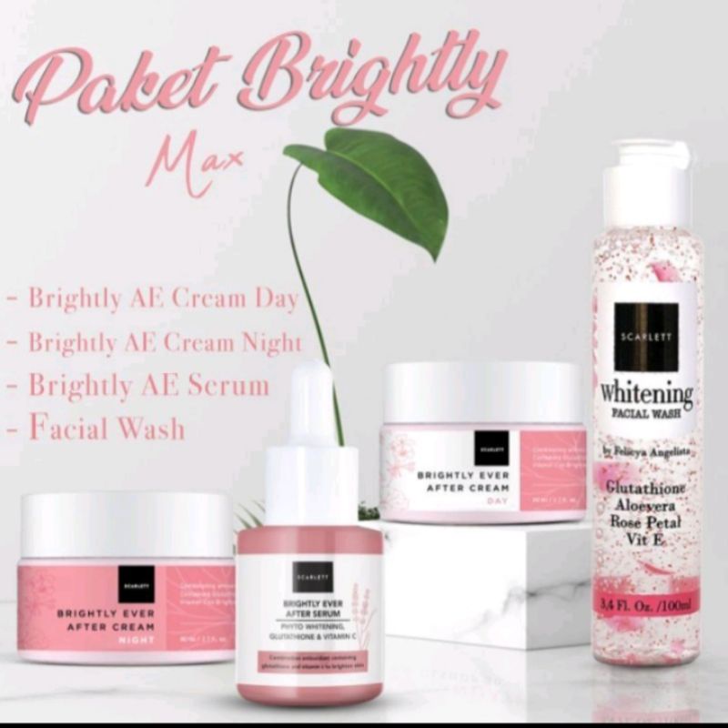 Paket Wajah Scarlett Whitening brightly