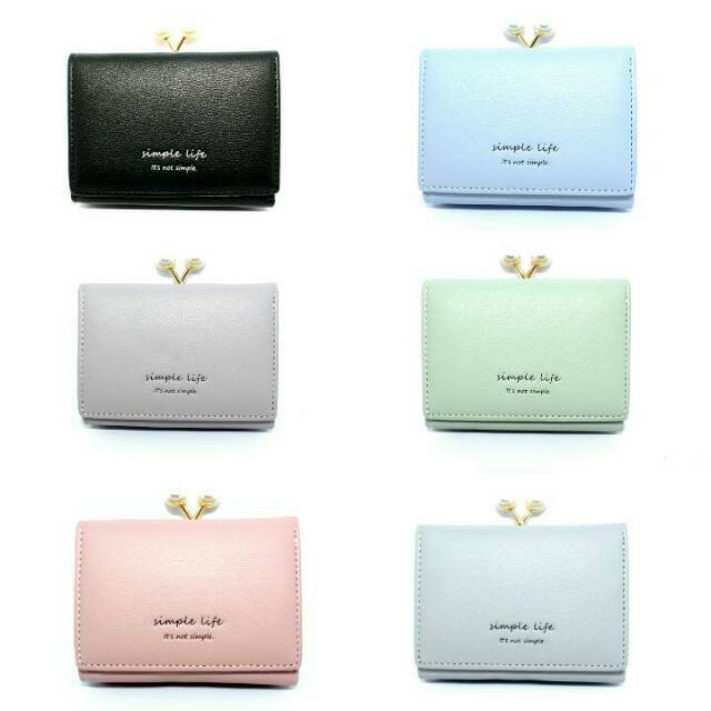 Dompet Lipat Wanita PLC Simple