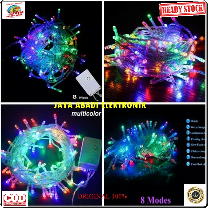 G512 ORIGINAL LAMPU NATAL LED 10 METER DISCO LIGHT WARNA WARNI LAMP HIAS DEKORASI KELAP KELIP W WATT SUPER TERANG BOHLAM WAT BULB BOLAM PENERANG CAHAYA RUMAH KAMAR E27 G512  ORIGINAL Bohlam Lampu LED Putih 30 Watt WAT LAMP BULB bollam TERANG SINAR PENERAN