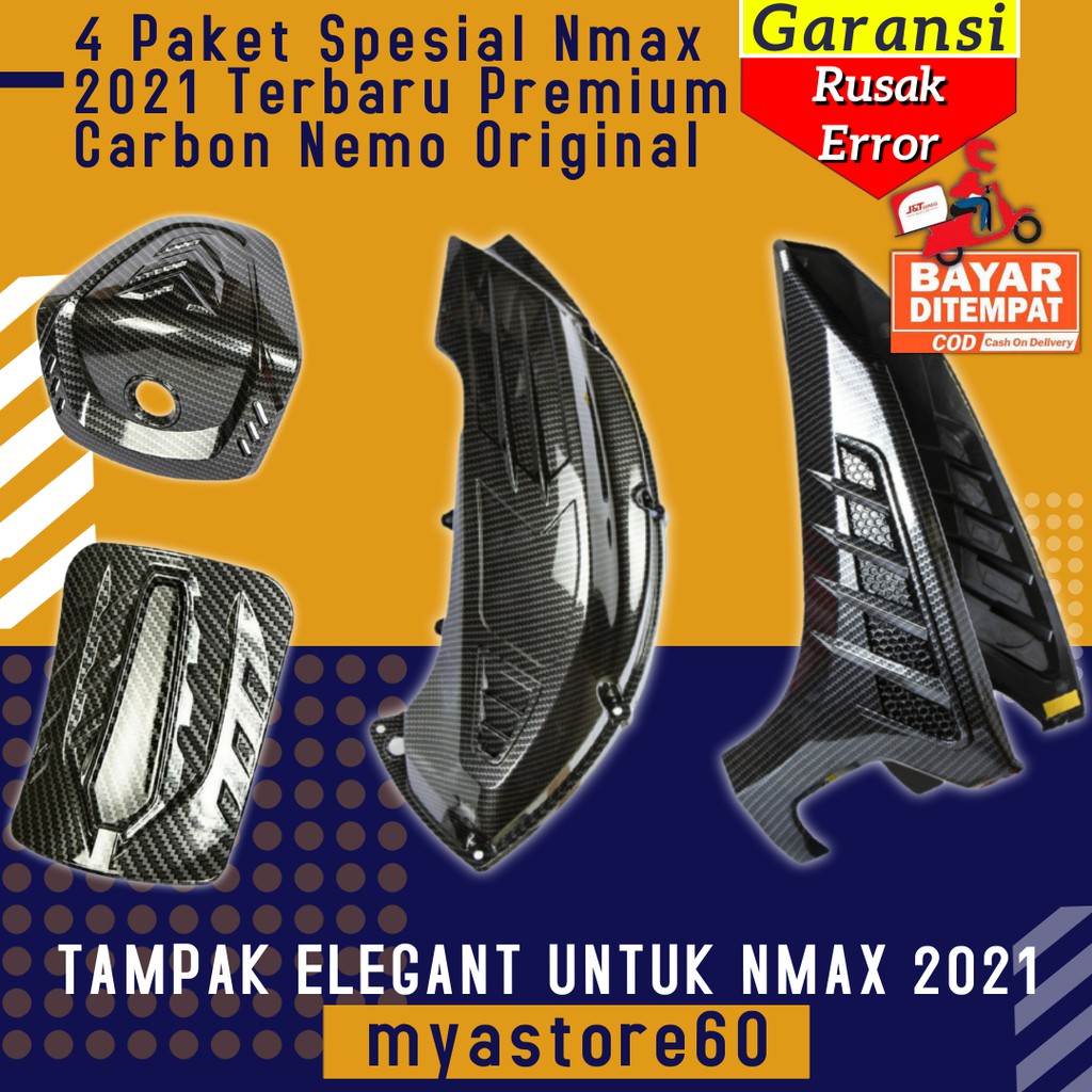 4 Paket Spesial Nmax 2021 Terbaru Premium Carbon Nemo Original Tangki Hawa Sein Depan Stang