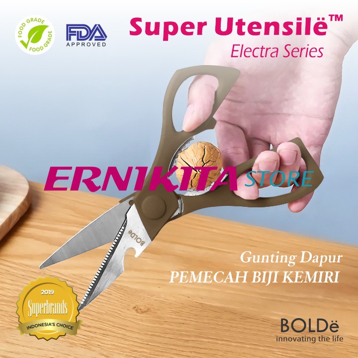 BOLDe SCISSOR ELECTRA SERIES - Super Utensil Gunting Dapur 3 in 1