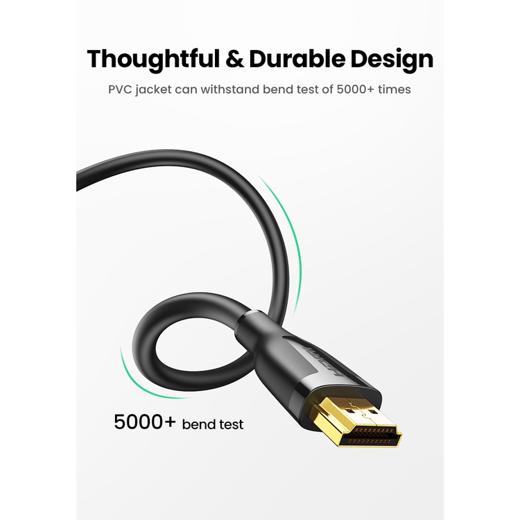 【Stok Produk di Indonesia】Ugreen Kabel 1.5m Hdmi 2.0 4k Untuk Iptv Lcd HDMI 4K Cable