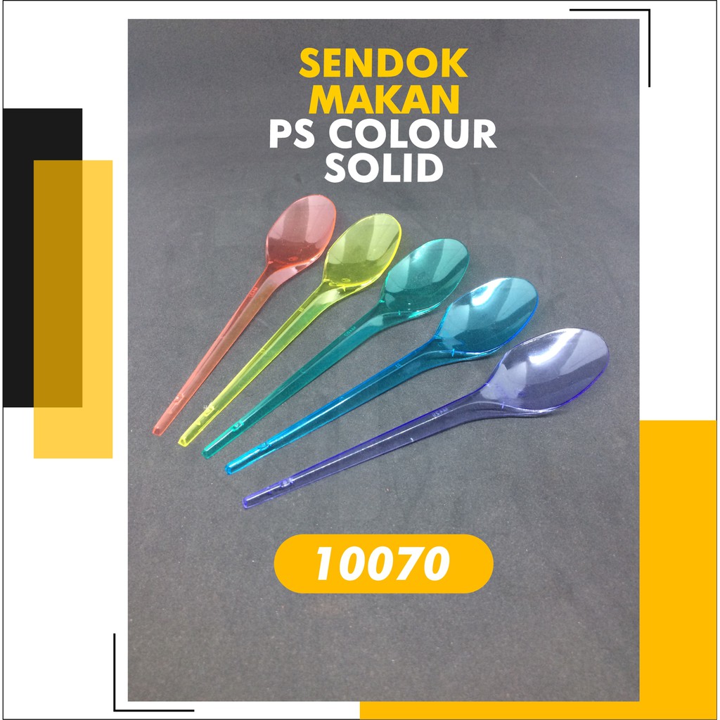 Sendok Makan SUAPI Plastik Warna Warni isi @50 pcs
