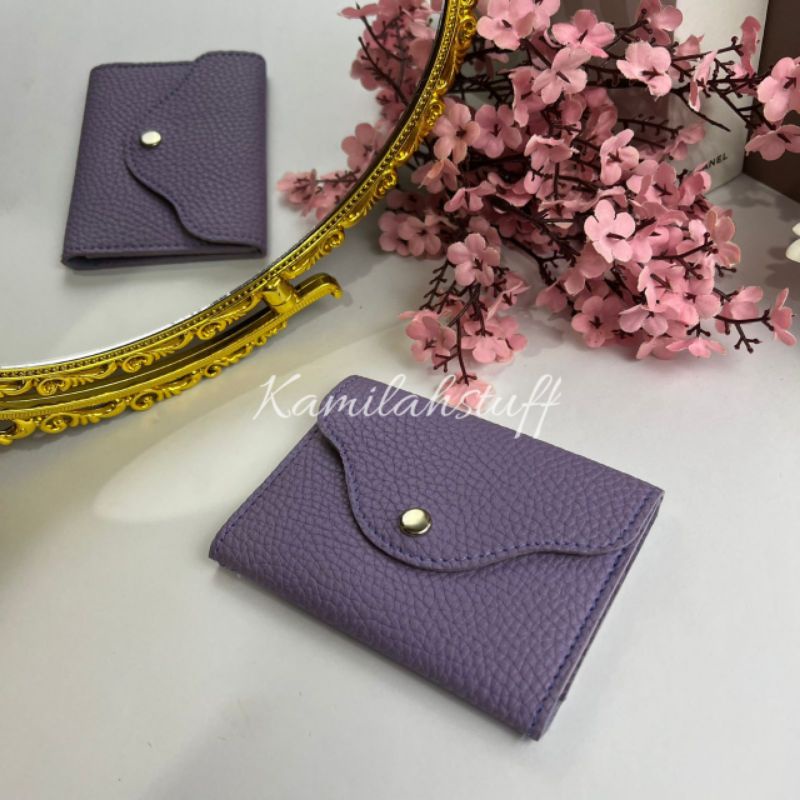 Dompet wanita skat kartu kirana jeruk sintetis