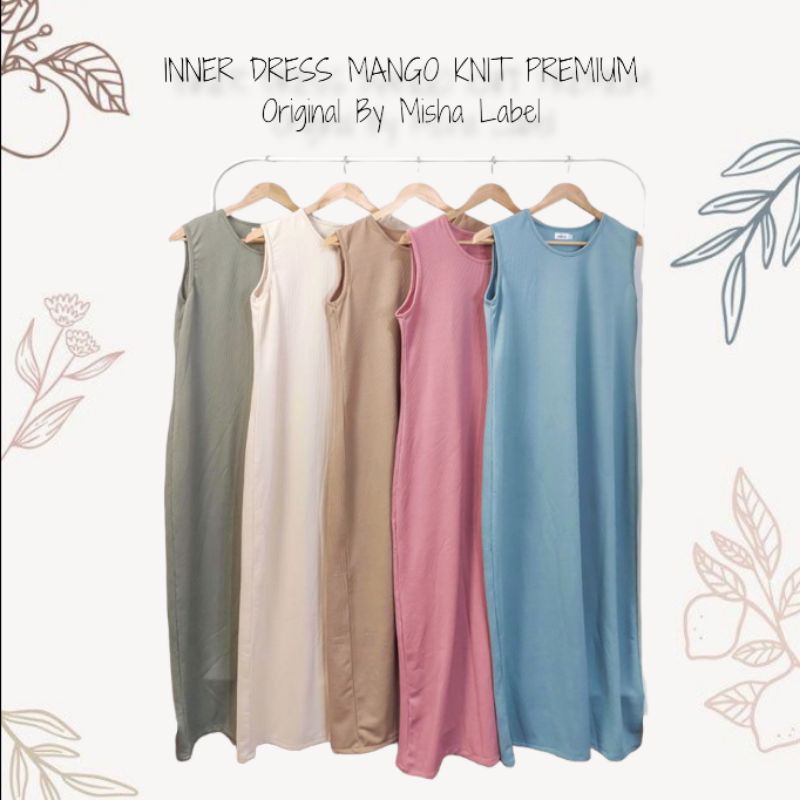 (PREMIUM) INNER DRESS RAJUT KNIT MANGO PREMIUM BY MISHA LABEL