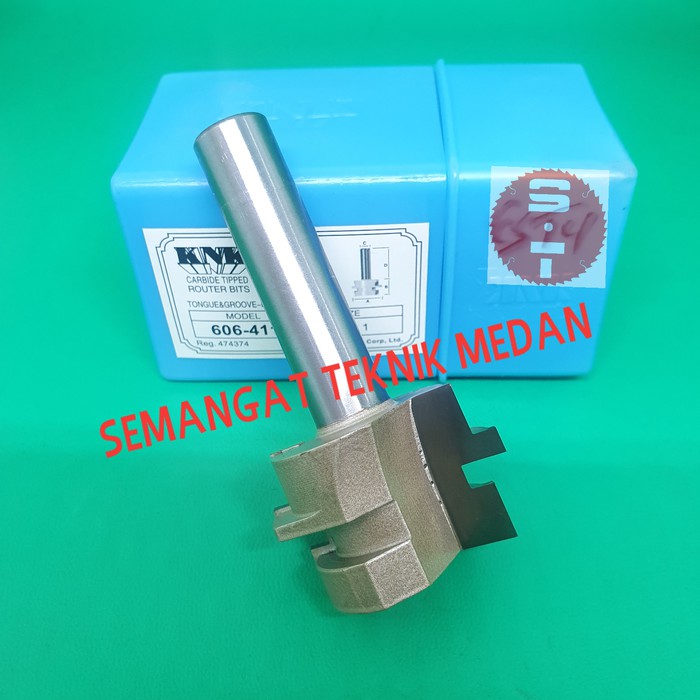 606 MATA PROFIL ROUTER SAMBUNG PAPAN KAYU TONGUE GROOVE TAPER BITS KNK