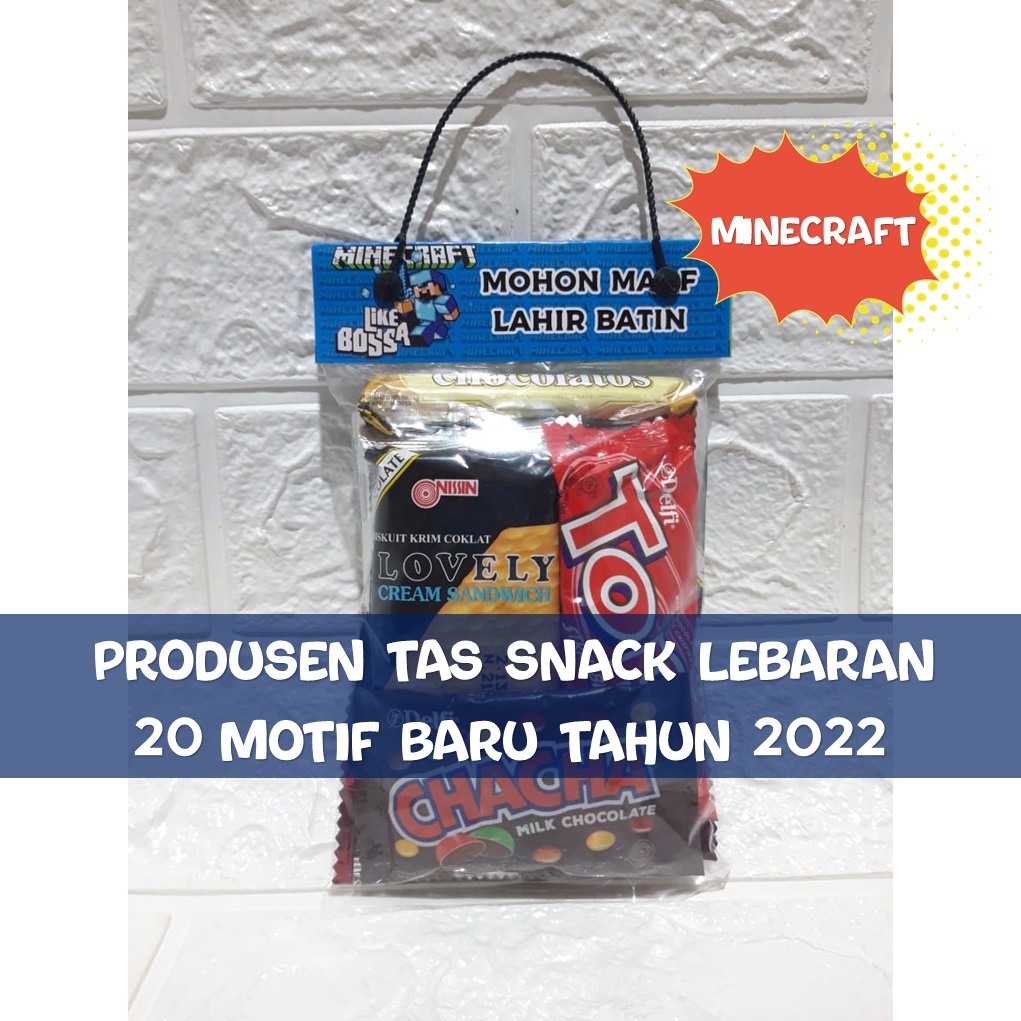 

[ MOTIF minekraf isi 10 pcs ] Tas Plastik Snack Lebaran | Kantong THR Anak Kekinian | Amplop Parcel Lebaran Grosir | Tas Parcel Idul Fitri Anak Karakter kartun lucu