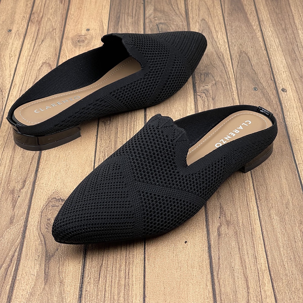 Sandal Mules Rajut Hak 1,5cm  RD03 ~ CLARENZO