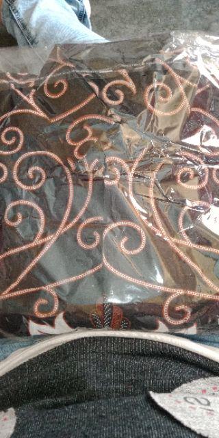 Havi Batik Hrb026 Kenongo Kemeja Pendek Pekalongan Padi M L Xl Sogan Tulis Halus Kemeja Batik