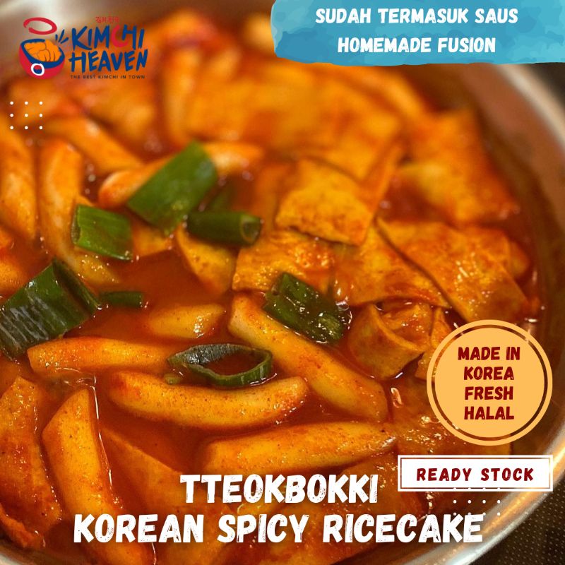

500g Fresh Korean Tteokbokki + saus homemade