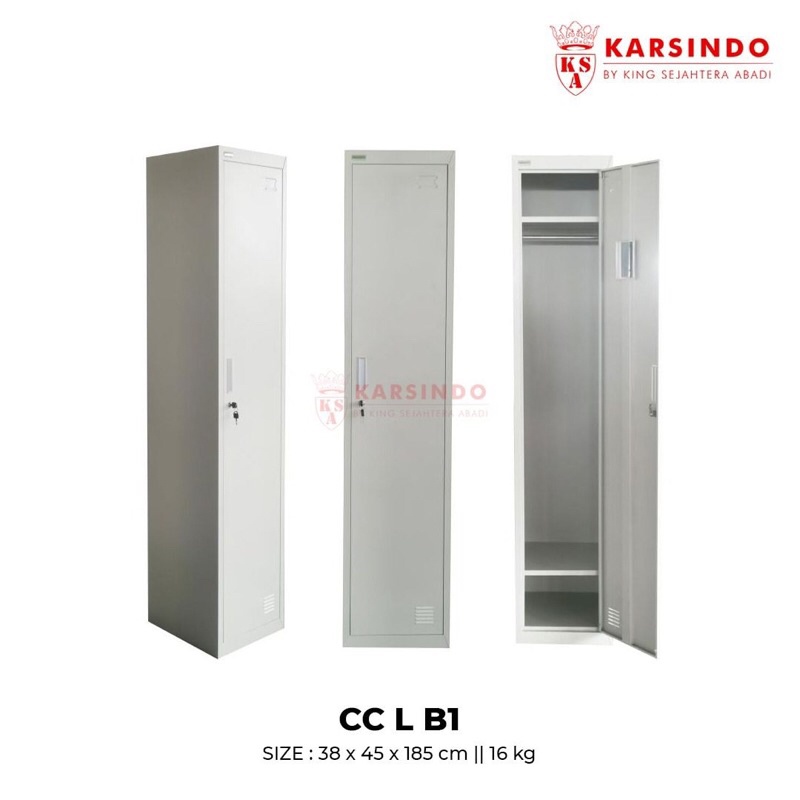 LEMARI LOKER BESI 1 PINTU