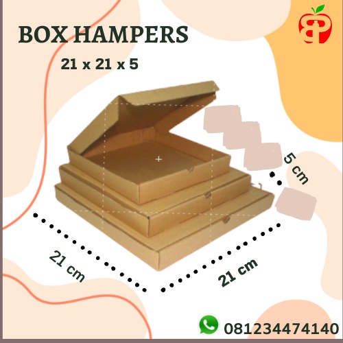 

[5 PCS] BOX HAMPERS 21x21x5