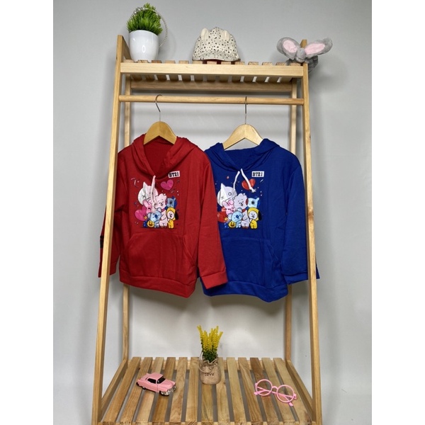 Sweater hoddie anak-anak-Sweater BT21-Sweater BTS 1-10 tahun