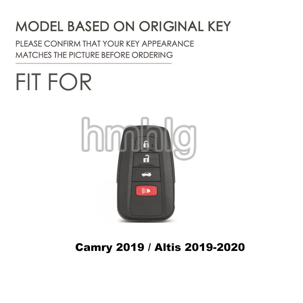 Case Kunci Mobil Bahan Kulit Zinc Alloy Untuk Toyota Camry 2022 Camry 2019-2022 / Altis 2019-2020