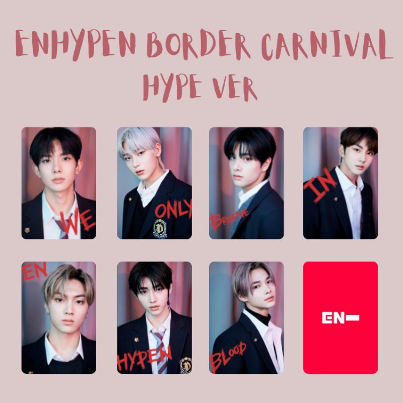 Photocard Enhypen Border Carnival