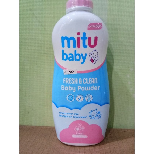 MITU BABY POWDER FRESH&amp;CLEAN CLASIC, FLORAL 200+100GR