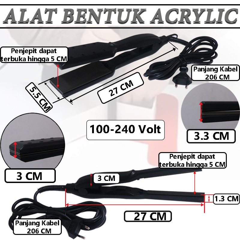 ALAT TEKUK AKRILIK / ALAT BENDING ACRYLIC MODEL CATOK SET 2 PCS