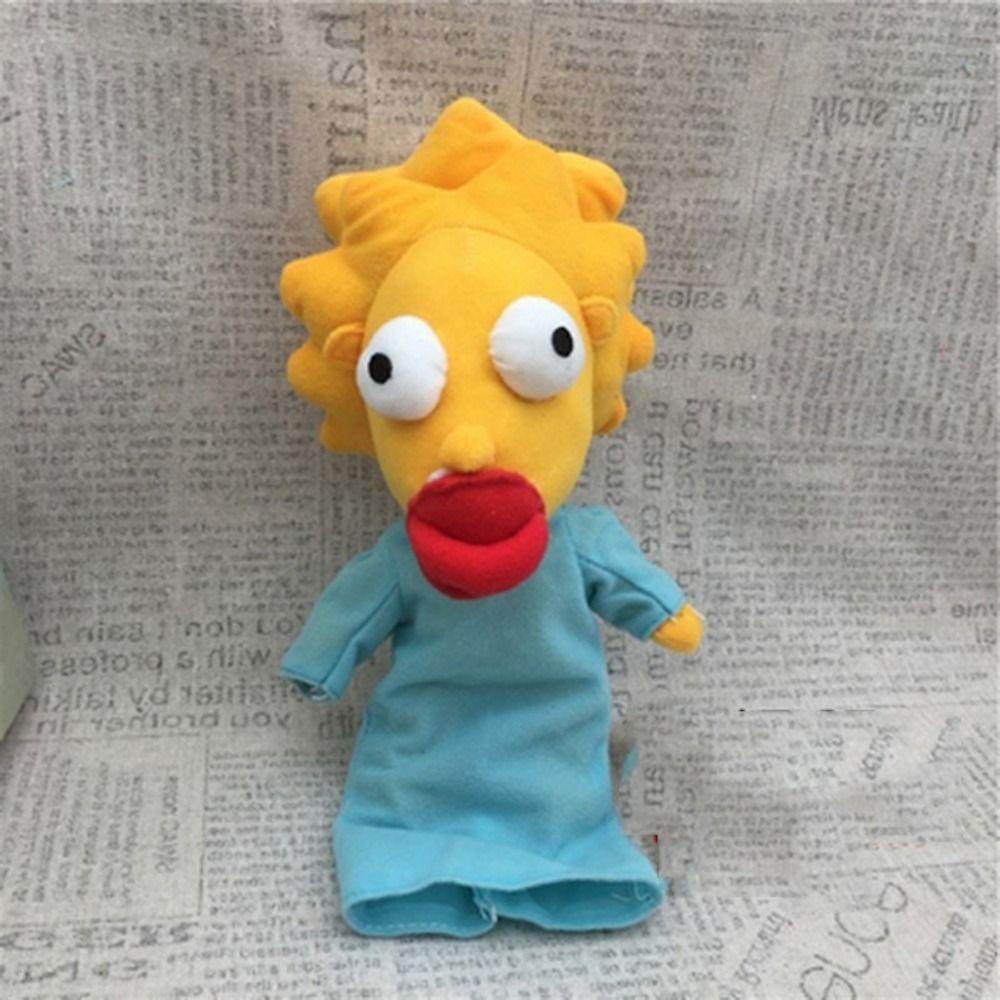 Quinton Simpsoned Mainan Mewah Kawaii Marge Lisa Maggie Kartun Hias Dekorasi Kamar Anak Dewasa Hadiah Boneka Plushie