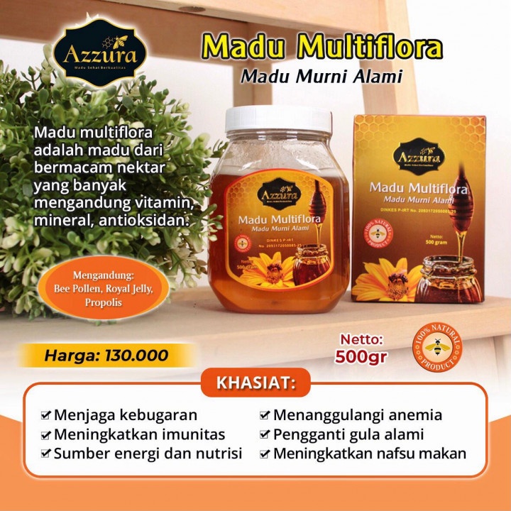 

MADU MURNI MULTIFLORA 500 gr - MADU AZZURA MADU SEHAT