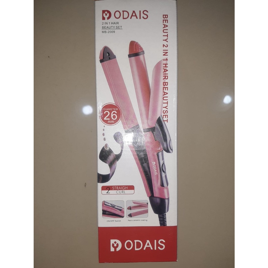 Catok rambut ODAIS mini 2 in 1 NHC 2009 Odais 2in1 2 in 1 curly straight lurus keriting-1