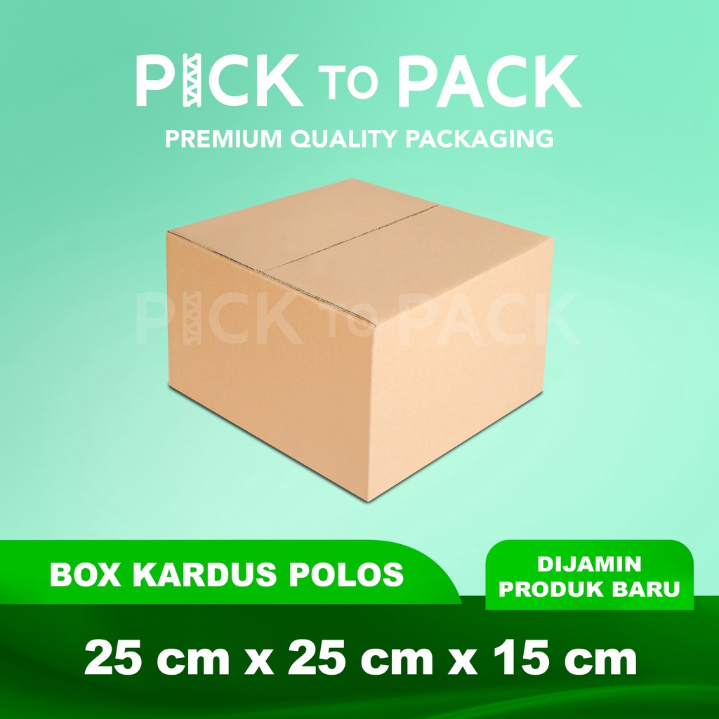 

Kardus Box Karton 25X25X15 Polos - Baru - Murah
