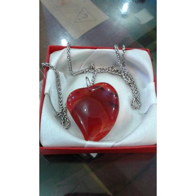 liontin batu cempaka merah sisik naga