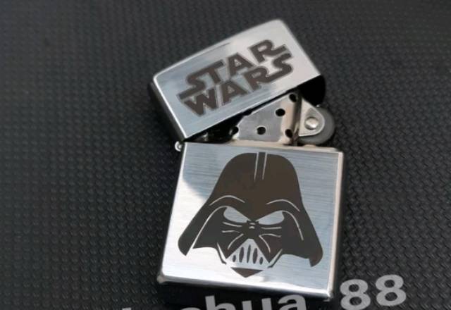 Zippo ukir star wars chrome zippo silver grafir zippo print #shopeefeedgiveaway